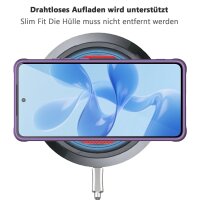 Magsafe Handyhülle für Motorola Moto G86 Matt Case Schutzhülle Kratzfest Magnet Hülle Lila