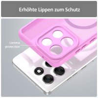 Magsafe Handyhülle für Motorola Moto G86 Matt Case Schutzhülle Kratzfest Magnet Hülle Pink