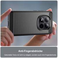 Xiaomi Redmi Note 15 Pro 5G Handy Tasche Carbon Hülle Schutzhülle Back Cover TPU Case Outdoor Bumper