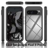 360° Grad Handyhülle mit Displayschutz für Google Pixel 10 Pro XL Hülle Displayschutz mit Fingerprint