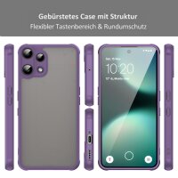 Handyhülle für Nothing Phone 3A Lite Matt Stoßfest Schutzhülle Back cover in Lila