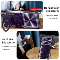 Outdoor Panzer Hülle für ZTE Blade A56 Handyhülle mit Slide Kameraschutz Ringhalter Bumper in Lila