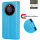 Hülle für Honor Magic 8 Lite Handyhülle Schutzhülle Wallet Case Klapphülle Etui Blau
