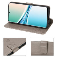 Hülle für Xiaomi Redmi Note 15 4G / 5G Handyhülle Wallet Case Klapphülle in Grau