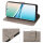 Hülle für Xiaomi Redmi Note 15 4G / 5G Handyhülle Wallet Case Klapphülle in Grau