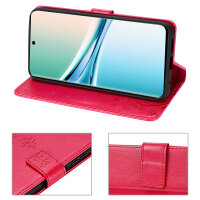 Hülle für Xiaomi Redmi Note 15 4G / 5G Handyhülle Wallet Case Klapphülle in Rot