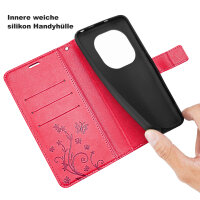 Hülle für Xiaomi Redmi Note 15 4G / 5G Handyhülle Wallet Case Klapphülle in Rot