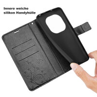Hülle für Xiaomi Redmi Note 15 4G / 5G Handyhülle Wallet Case Klapphülle in Schwarz