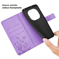 Hülle für Xiaomi Redmi Note 15 Pro 4G Handyhülle Wallet Case Klapphülle in Lila