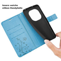 Hülle für Xiaomi Redmi Note 15 Pro 4G Handyhülle Wallet Case Klapphülle in Blau