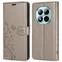 Hülle für Xiaomi Redmi Note 15 Pro 4G Handyhülle Wallet Case Klapphülle in Grau