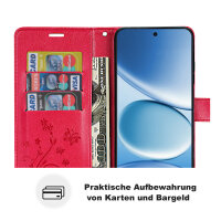 Hülle für Xiaomi Redmi Note 15 Pro 4G Handyhülle Wallet Case Klapphülle in Rot