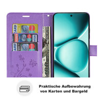 Hülle für Xiaomi Redmi Note 15 Pro+ Handyhülle Wallet Case Klapphülle in Lila