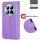 Hülle für Xiaomi Redmi Note 15 Pro+ Handyhülle Wallet Case Klapphülle in Lila