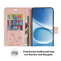 Hülle für Xiaomi Redmi Note 15 Pro 5G Handyhülle Wallet Case Klapphülle in Rosegold
