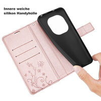 Hülle für Xiaomi Redmi Note 15 Pro 5G Handyhülle Wallet Case Klapphülle in Rosegold