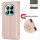 Hülle für Xiaomi Redmi Note 15 Pro 5G Handyhülle Wallet Case Klapphülle in Rosegold