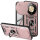 Outdoor Panzer Hülle für Honor Magic 8 Lite Handyhülle Slide Kameraschutz Ringhalter Rosegold