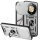Outdoor Panzer Hülle für Honor Magic 8 Lite Handyhülle Slide Kameraschutz Ringhalter Silber