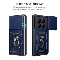 Outdoor Panzer Hülle für Xiaomi Redmi Note 15 4G / 5G Handyhülle mit Kameraschutz Ringhalter Blau