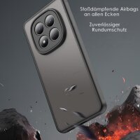 Handyhülle für Xiaomi Redmi Note 15 Pro 4G Matt Stoßfest Schutzhülle Back cover in Schwarz