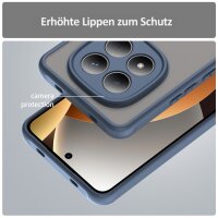 Handyhülle für Xiaomi Redmi Note 15 Pro 4G Matt Stoßfest Schutzhülle Back cover in Blau