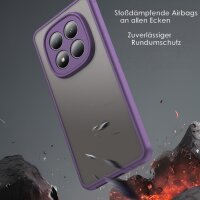 Handyhülle für Xiaomi Redmi Note 15 Pro 4G Matt Stoßfest Schutzhülle Back cover in Lila
