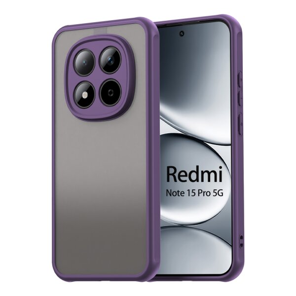 Handyhülle für Xiaomi Redmi Note 15 Pro 5G Hülle Stoßfest Schutzhülle in Lila