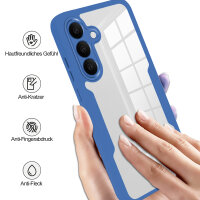 360° Grad Hülle für Samsung Galaxy S26+ vollschutz mit Integriertem Displayschutz Blau