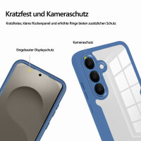360° Grad Hülle für Samsung Galaxy S26+ vollschutz mit Integriertem Displayschutz Blau