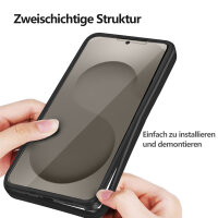 360° Grad Hülle für Samsung Galaxy S26 Ultra vollschutz mit Integriertem Displayschutz Schwarz