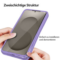 360° Grad Hülle für Samsung Galaxy S26 Ultra vollschutz mit Integriertem Displayschutz Lila