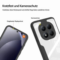360° Grad Hülle für Xiaomi Redmi Note 15 Pro 5G vollschutz Integriertem Displayschutz in Schwarz