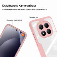 360° Grad Hülle für Xiaomi Redmi Note 15 Pro 5G vollschutz Integriertem Displayschutz in Rosa