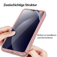 360° Grad Hülle für Xiaomi Redmi Note 15 Pro 5G vollschutz Integriertem Displayschutz in Rosa