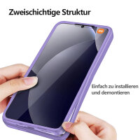 360° Grad Hülle für Xiaomi Redmi Note 15 Pro 5G vollschutz Integriertem Displayschutz in Lila