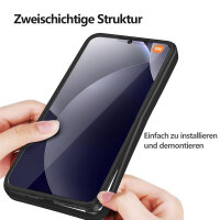 360° Grad Hülle für Xiaomi Redmi Note 15 Pro 4G vollschutz Integriertem Displayschutz in Schwarz