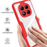 360° Grad Hülle für Xiaomi Redmi Note 15 Pro 4G vollschutz Integriertem Displayschutz in Rot
