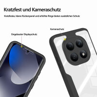 360° Grad Hülle für Xiaomi Redmi Note 15 4G vollschutz Integriertem Displayschutz in Schwarz