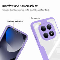 360° Grad Hülle für Xiaomi Redmi Note 15 4G vollschutz Integriertem Displayschutz in Lila