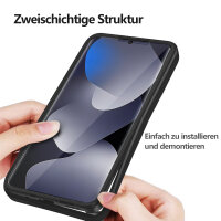 360° Grad Hülle für Xiaomi Redmi Note 15 5G / Poco M8 5G vollschutz Integriertem Displayschutz in Schwarz
