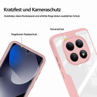 360° Grad Hülle für Xiaomi Redmi Note 15 5G / Poco M8 5G vollschutz Integriertem Displayschutz in Rosa