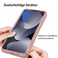 360° Grad Hülle für Xiaomi Redmi Note 15 5G / Poco M8 5G vollschutz Integriertem Displayschutz in Rosa