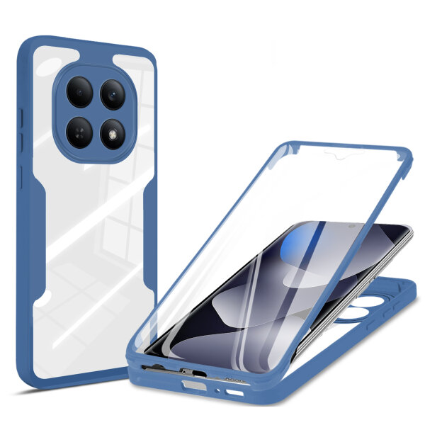360° Grad Hülle für Xiaomi Redmi Note 15 5G / Poco M8 5G vollschutz Integriertem Displayschutz in Blau