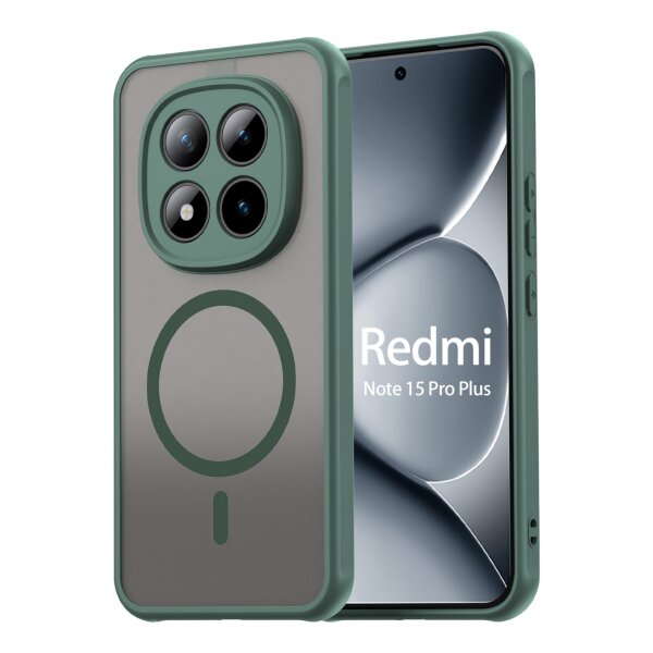 betterfon Matt Case für Xiaomi Redmi Note 15 Pro+ 5G / Poco M8 Pro 5G, Handyhülle, Schutzhülle, Kratzfest, Matt- Grün