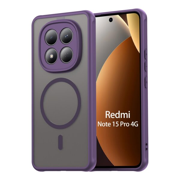 betterfon Matt Case für Xiaomi Redmi Note 15 Pro 4G, Handyhülle, Schutzhülle, Kratzfest, Matt- Lila