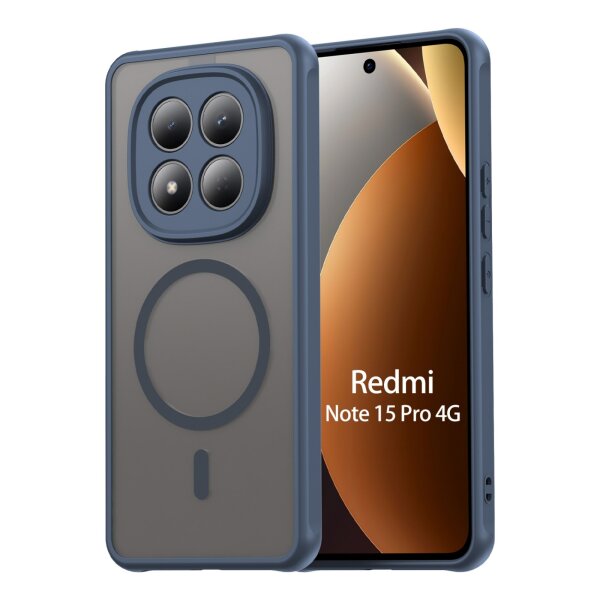 betterfon Matt Case für Xiaomi Redmi Note 15 Pro 4G, Handyhülle, Schutzhülle, Kratzfest, Matt- Blau