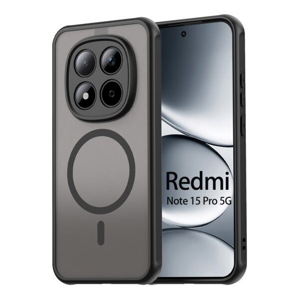 betterfon Matt Case für Xiaomi Redmi Note 15 Pro 5G, Handyhülle, Schutzhülle, Kratzfest, Matt-  Schwarz