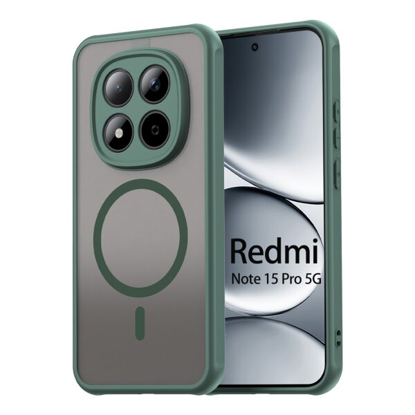 betterfon Matt Case für Xiaomi Redmi Note 15 Pro 5G, Handyhülle, Schutzhülle, Kratzfest, Matt- Grün