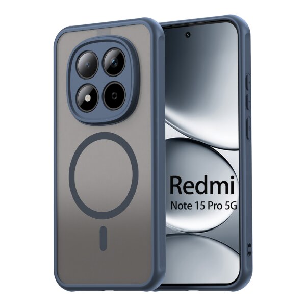 betterfon Matt Case für Xiaomi Redmi Note 15 Pro 5G, Handyhülle, Schutzhülle, Kratzfest, Matt- Blau